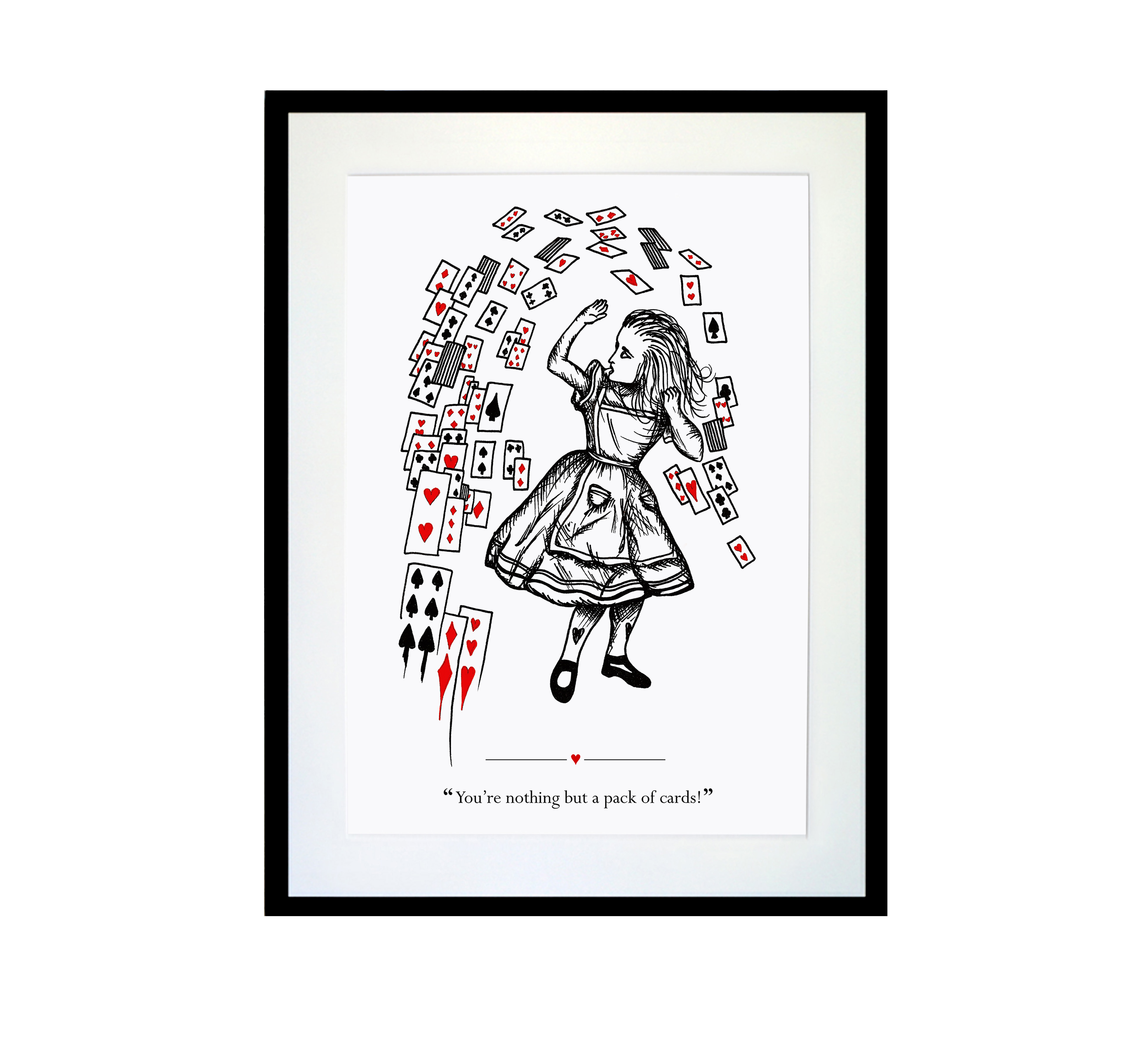 Alice in the cards print - cut out