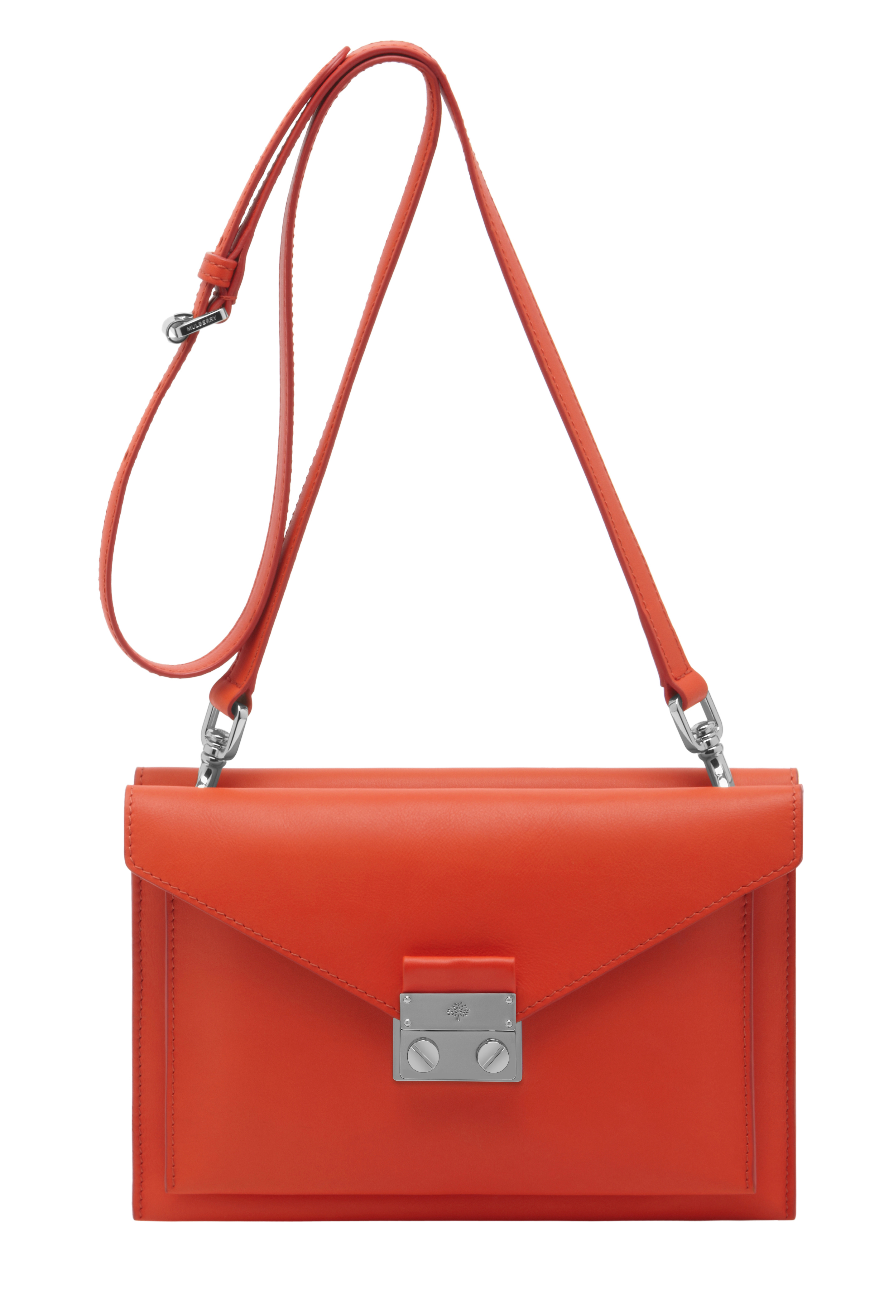 HH2436_170L108 Kensal Small Shoulder Bag in Fiery Red Velvet Calf