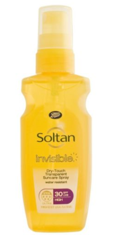 Soltan Invisible Mini Spray SPF30 75ml, £6.00