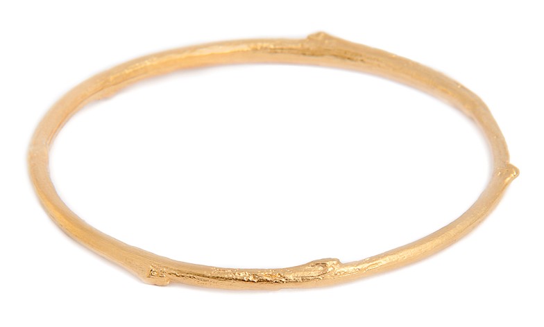 TWIG BANGLE BNB01 - 18ct yellow gold vermeil