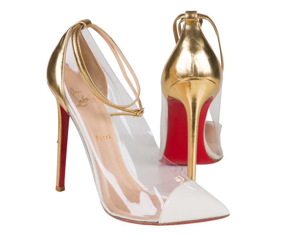 Christian Louboutin - White Gold Perspex Shoe £150