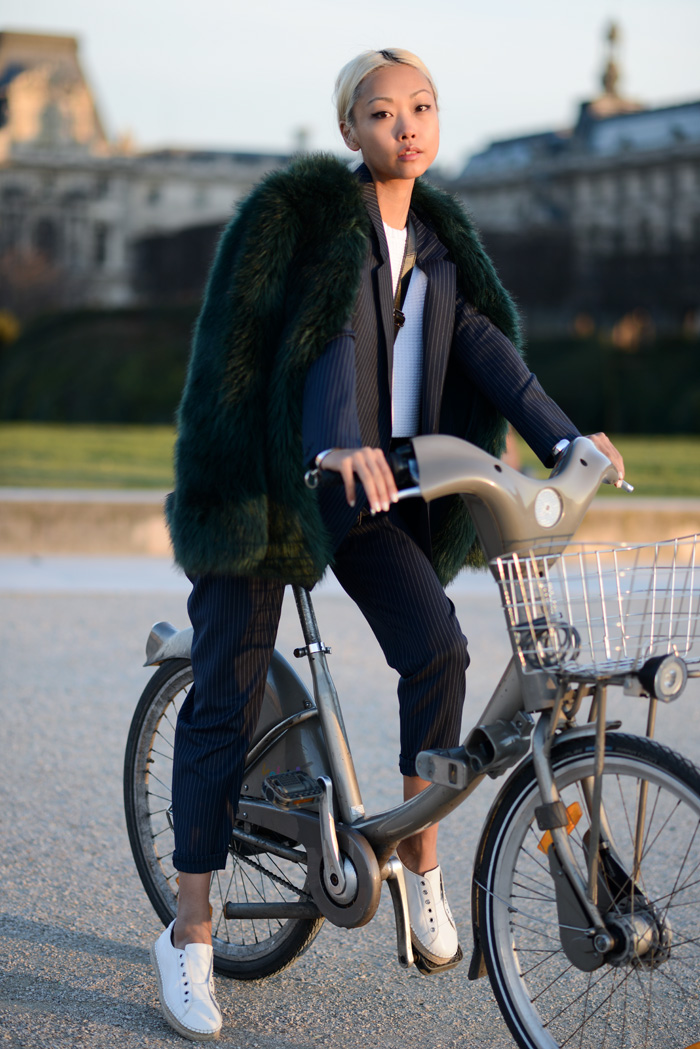 vanessahonggreenfurcoatparis1