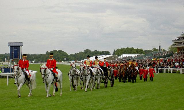 The_Royal_carriages_leave_after_carrying_The_Queen_to_the_races_-_geograph.org.uk_-_852016