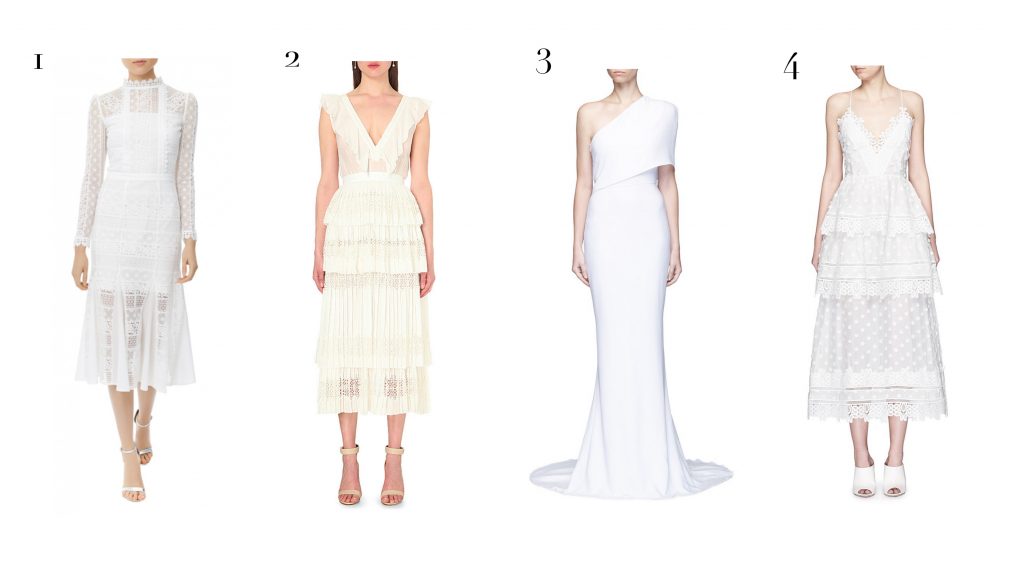 white hot pieces - dresses