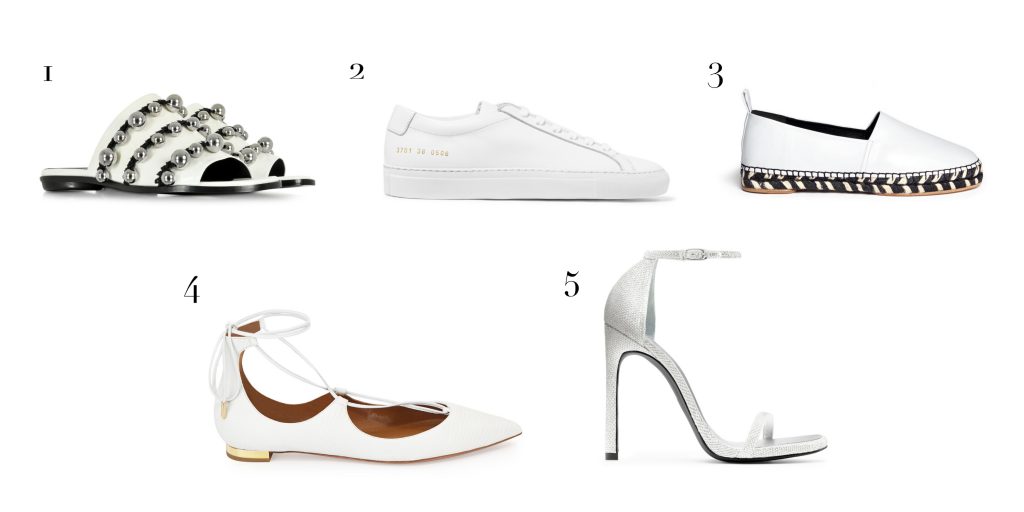 white hot pieces - shoes