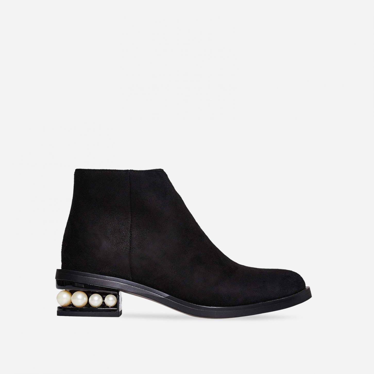 EGO SUEDE PEARL ANKLE BOOTS